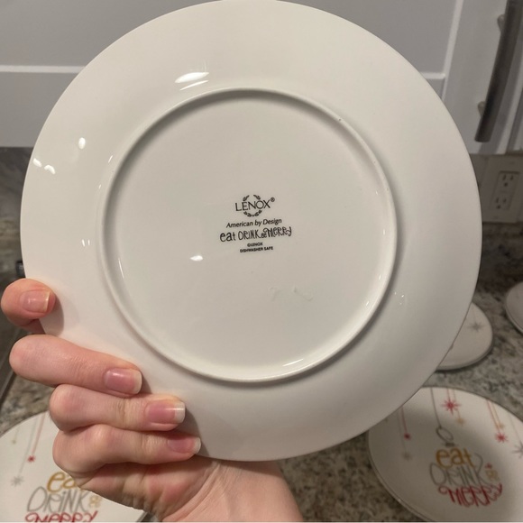 Eat Drink Be Merry Dessert Plates By Lenox - Picture 4 of 7